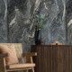 Large-format 120x280 blue marble porcelain tile with light veins, glossy finish, A4H677 Esplosione #3