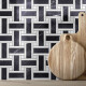 Large-format porcelain tile, 120x280, black marble with white veins, glossy finish, A4H687 Markina Black #6