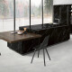 Large-format porcelain tile, 120x280, black marble with white veins, matte finish, A4H688 Markina Black #7