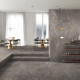 120x120 Floor Tiles, Gray Marble with Gold Veins, Matte Finish, A4H724 Sarankolin #7