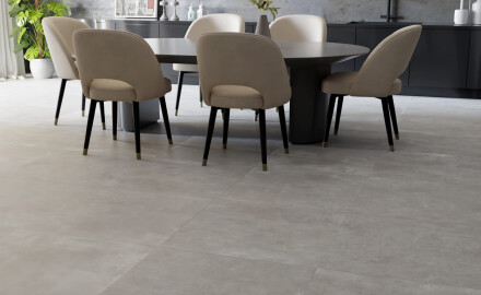 Large-format porcelain tile, 120x280, matte gray concrete, A4H763 Louft Ash