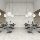 Glazed porcelain floor tile, 60x120 cm, light gray, matte, rectified, A4H83 Iroc White #3
