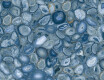 Large-format porcelain tile, 120x280, blue agate, glossy, A4H832 Aghatina Azul