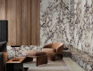 Large-format 120x280 porcelain tile, marble with purple veins, glossy finish, A4H840 Calakatta Wiola