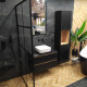 Glazed Porcelain Tile for Floors, 60x120 cm, Matte Black, Rectified, A4H85 Iroc Black #3