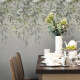 60x120 cm gray wall tile with floral patterns, matte finish, A4H918 Flower #2