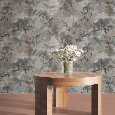 60x120 cm gray wall porcelain tile with floral patterns, matte finish, A4H921 Jam #4
