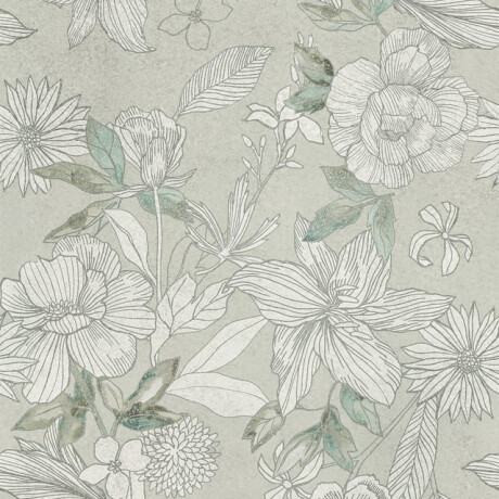 60x120 cm gray wall porcelain tile with floral patterns, matte finish, A4H923 Lirio #4