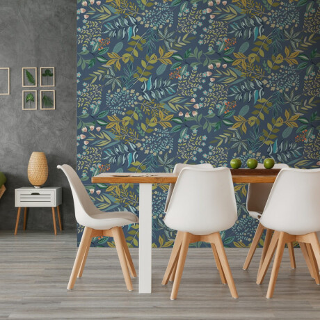 60x120 cm blue wall porcelain tile with floral patterns, matte finish, A4H924 Majorele #2