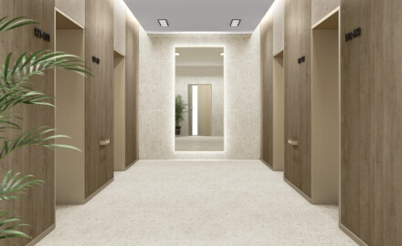 Glazed Porcelain Tile for Floors, 60x120, Sand Matte, Rectified, A4H96, Terrazzo