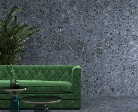 Glazed Porcelain Floor Tile 60x120 Anthracite Matte Rectified A4H98 Terrazzo