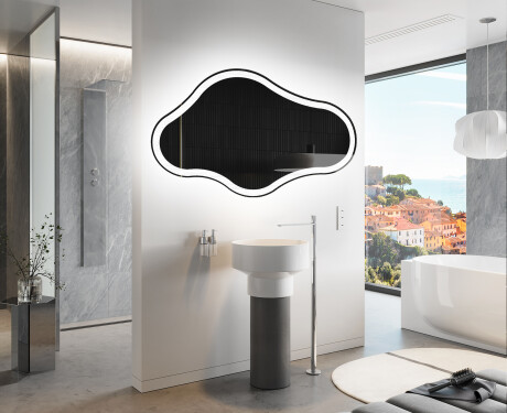 Irregular Mirror LED Lighted decorative design C222 #9