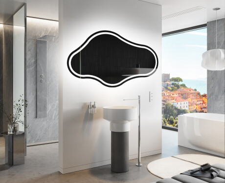 Irregular Mirror LED Lighted decorative design C223 #9