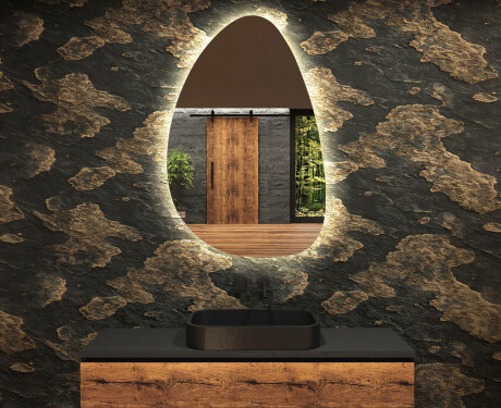 Irregular Mirror LED Lighted decorative design D221