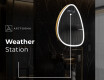 Irregular Mirror LED Lighted decorative design B222 #7