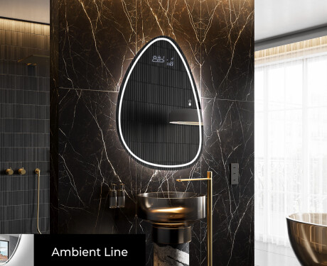 Irregular Mirror LED Lighted decorative design B223