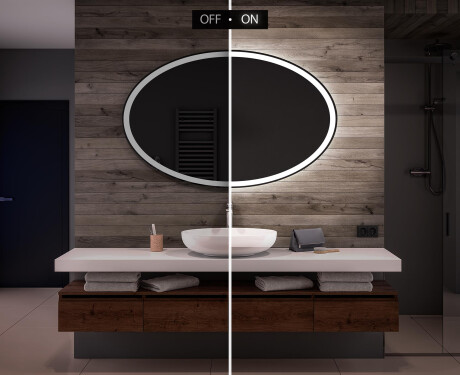 Backlit LED Bathroom Mirror L74 #5