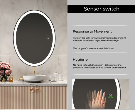 Backlit LED Bathroom Mirror LED74 #4