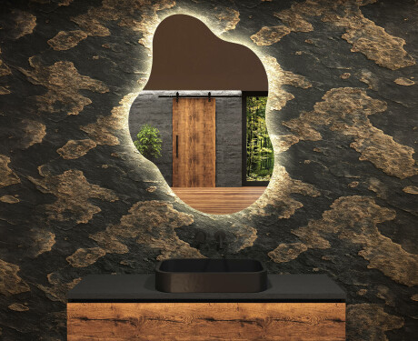 Irregular Mirror LED Lighted decorative design EM221