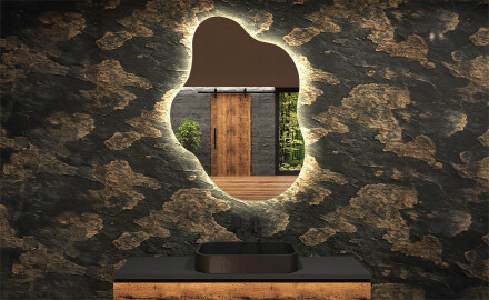 Irregular Mirror LED Lighted decorative design EM221