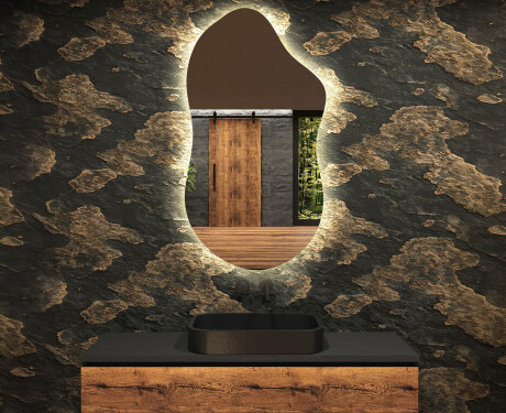 Irregular Mirror LED Lighted decorative design F221