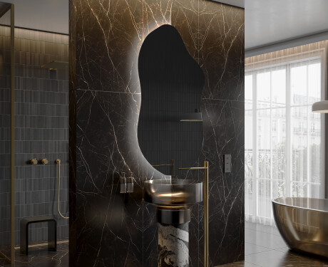 Irregular Mirror LED Lighted decorative design F221 #3