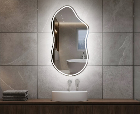 Irregular Mirror LED Lighted decorative design F223