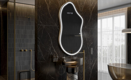 Irregular Mirror LED Lighted decorative design F223