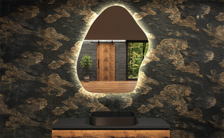 Irregular Mirror LED Lighted decorative design G221