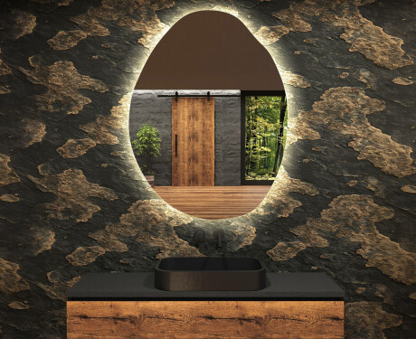 Irregular Mirror LED Lighted decorative design U221