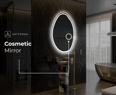 Irregular Mirror LED Lighted decorative design U222 #5