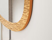 Irregular-shaped mirror with a sleek modern metal frame L290 #3