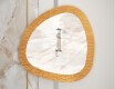 Irregular-shaped mirror with a sleek modern metal frame L290 #5