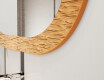 Bathroom mirror with stylish metal accents L289 #3