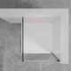 Walk-in cabin transparent glass black profile #4