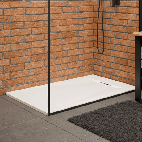 Avero rectangular shower tray 90x110 cm white #2