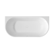 Free-standing Glamour 170 cm fluted panelled bathtub, complete with siphon and plug/drain in white #7