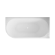 Astri freestanding wall-mounted bathtub, 150 cm, right-sided, complete with a trap, drain plug, and an elegant overflow #5