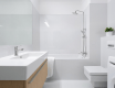 Dokos rainshower with bath mixer chrome