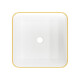 MALAGA countertop washbasin white/gold #4