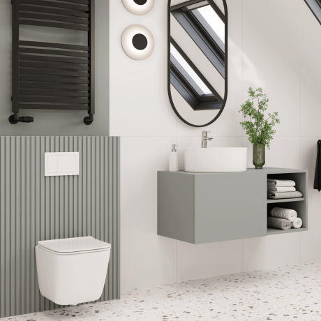 PAROS flushless toilet bowl white with free-flush board #2