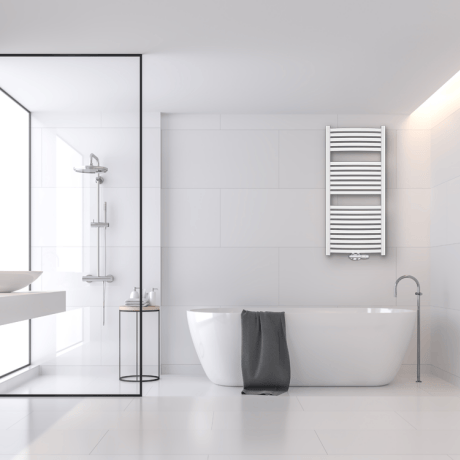 Bathroom ladder radiator white #1