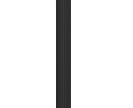 Vertical Decorative Radiator with Mounting Kit, Black #3