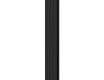 Vertical Decorative Radiator with Mounting Kit, Black