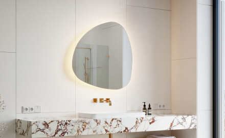 Irregular Mirror LED Lighted decorative design J221