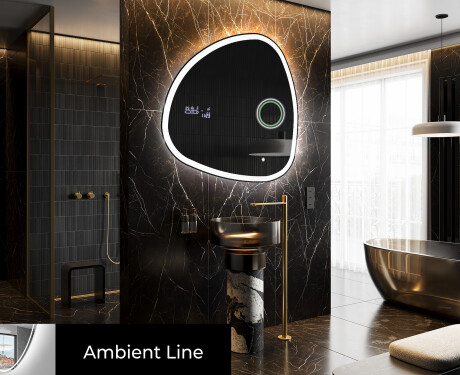 Irregular Mirror LED Lighted decorative design J222