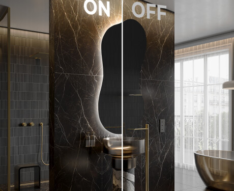 Irregular Mirror LED Lighted decorative design K221 #3