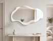 Irregular LED bathroom mirror - Veloura - flowing shape #2