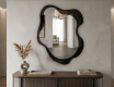 Organic irregular LED bathroom mirror - Alméa - balanced design