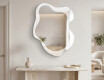 Organic irregular LED bathroom mirror - Alméa - balanced design #2